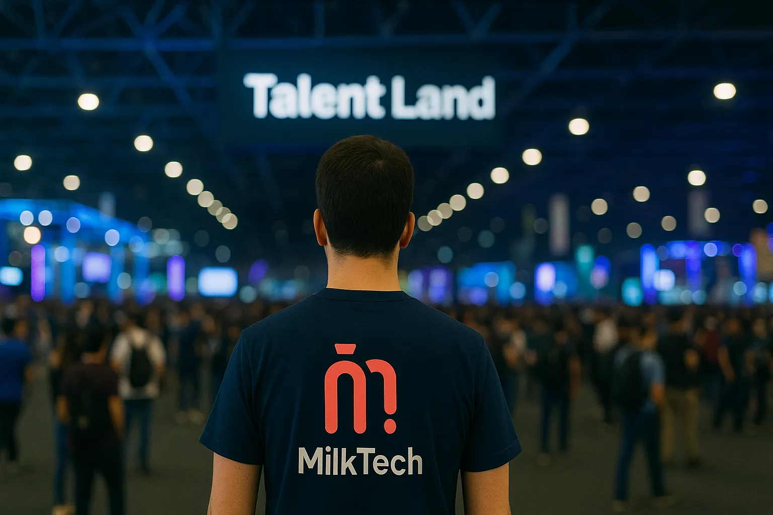 Man at Talent Land event